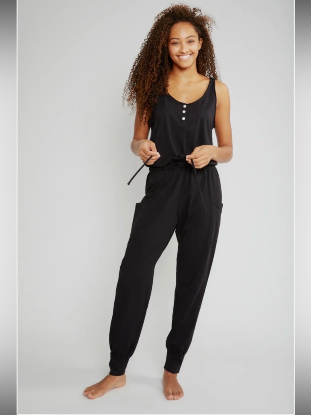 Eberjey Brie Cargo Cotton Jumpsuit